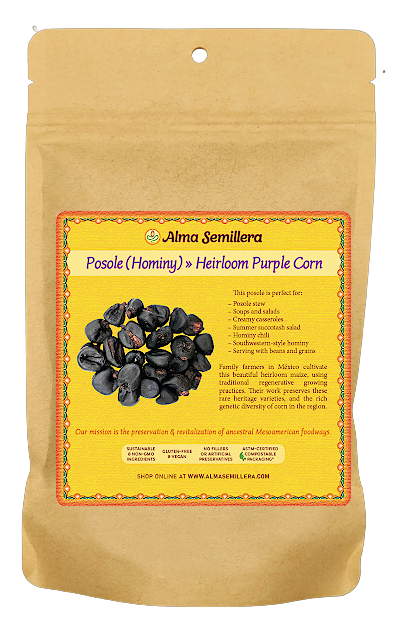 Heirloom Posole/Hominy - Peruvian Purple